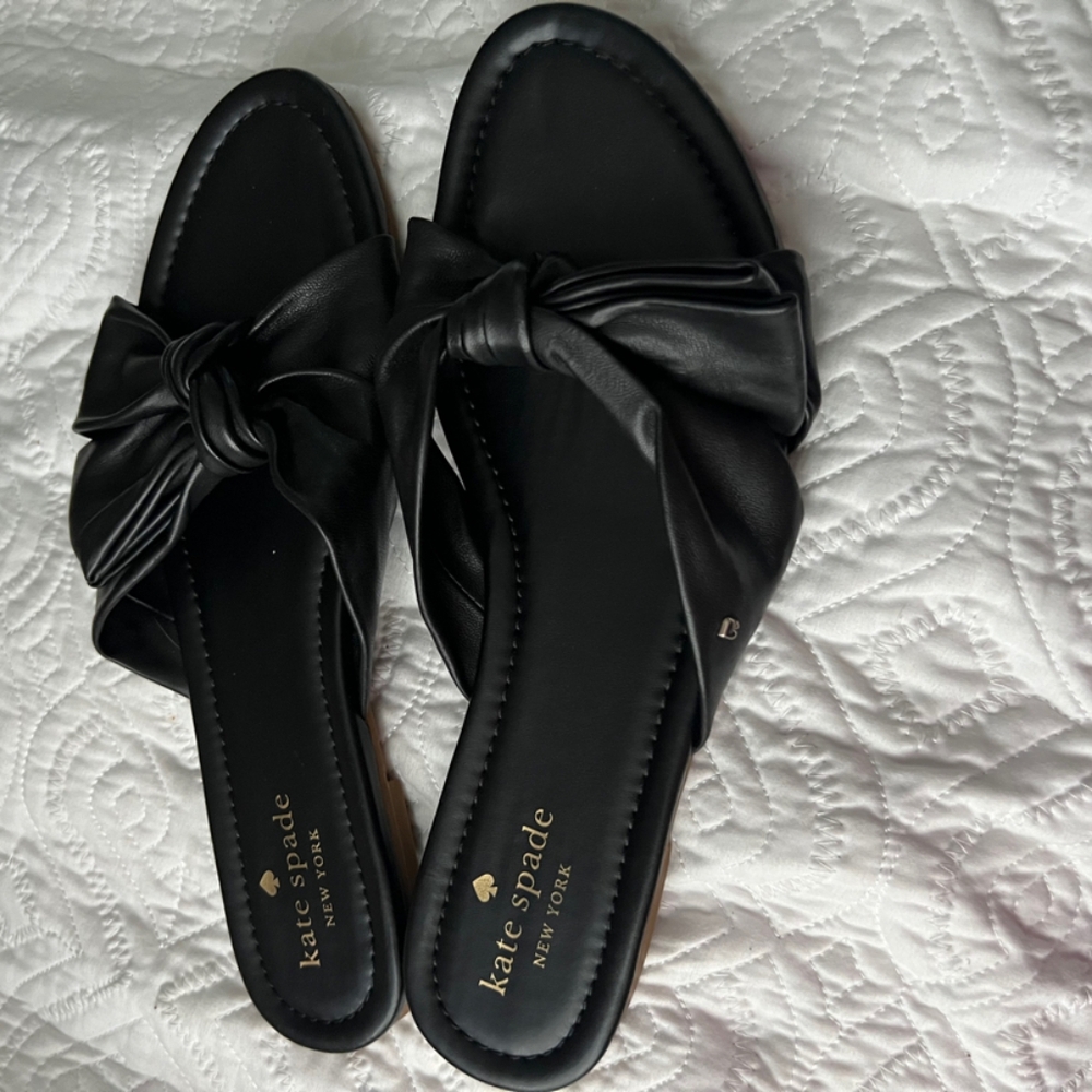 Kate spade sandals black size 9.5 for lady